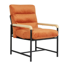 Avenel Velvet Semi-Compressed Accent Chair